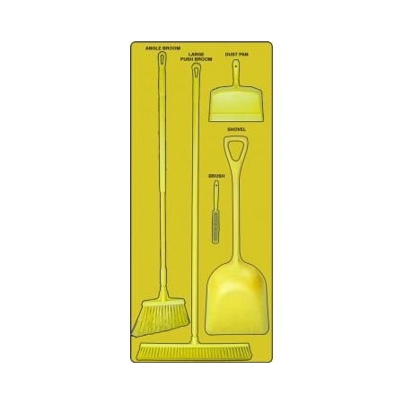 Accuform DRY ZONE STOREBOARDS MAXDUTY PSB612YLYL PSB612YLYL